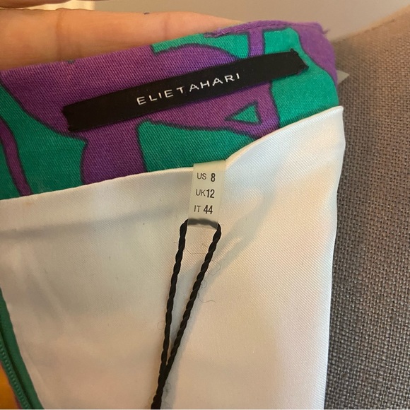 Elie Tahari sheath dress, cotton, size 8, NWT - Picture 9 of 11